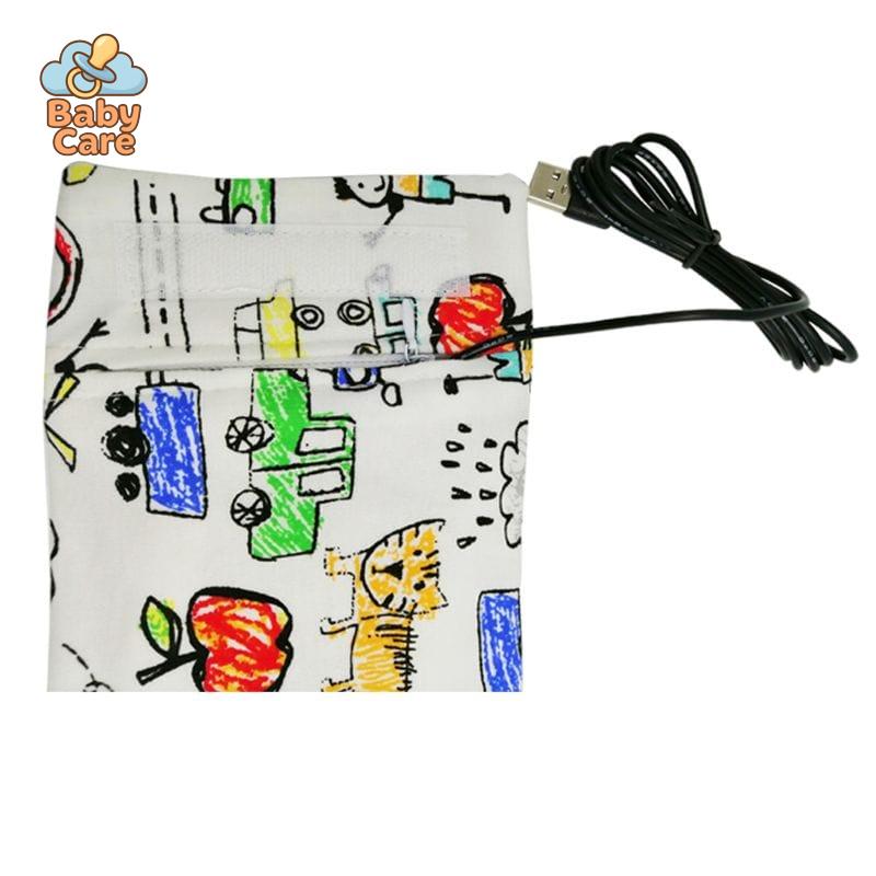 Chauffe-biberons USB avec housse de transport - utilisation en situation