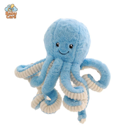 Peluche Poulpe Colorée Ultra Douce - vue de profil