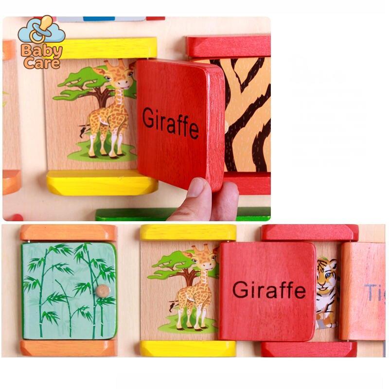 Trotteur en Bois avec Jeux d'Éveil - zoom sur la matière