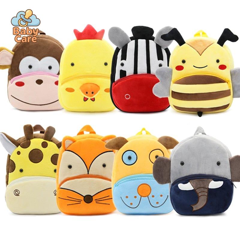 Cartable Kawaii en peluche - vue de profil