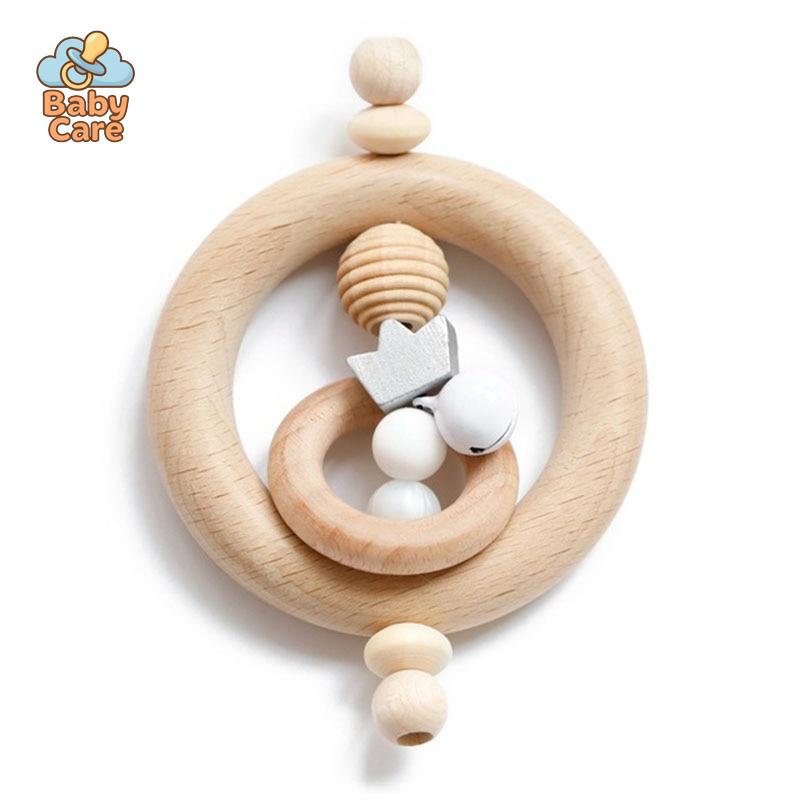 Coffret Jeux en Bois 3 Pièces avec Hochet - packaging du produit