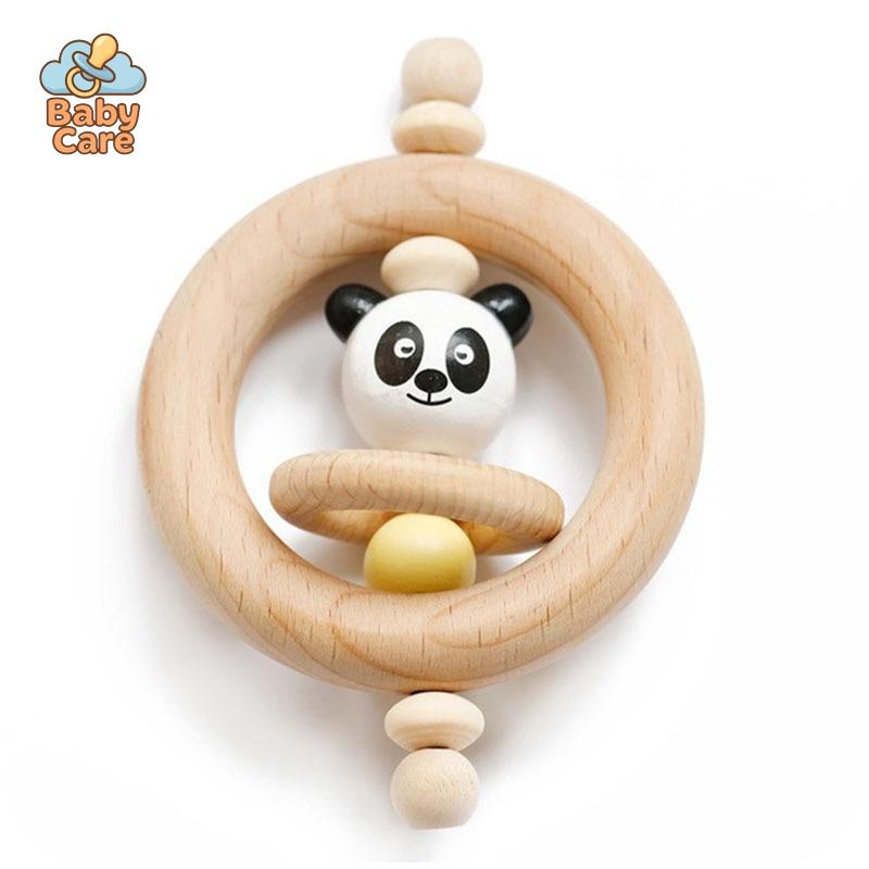 Coffret Jeux en Bois 3 Pièces avec Hochet - utilisation en situation