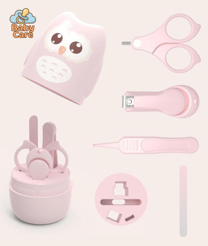 Trousse de soin bébé boite hibou - utilisation en situation
