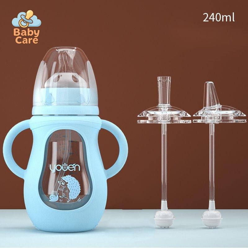 Biberon en verre protection silicone - photo 12