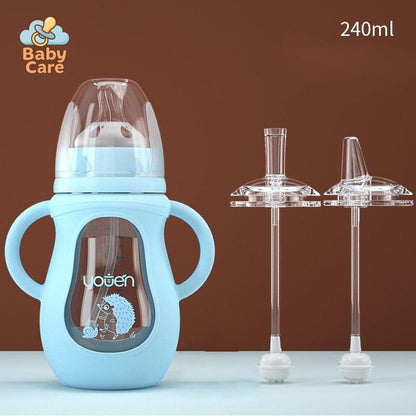 Biberon en verre protection silicone - photo 12