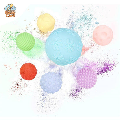 Lot de 6 Balles Sensorielles Texturées - détail du produit