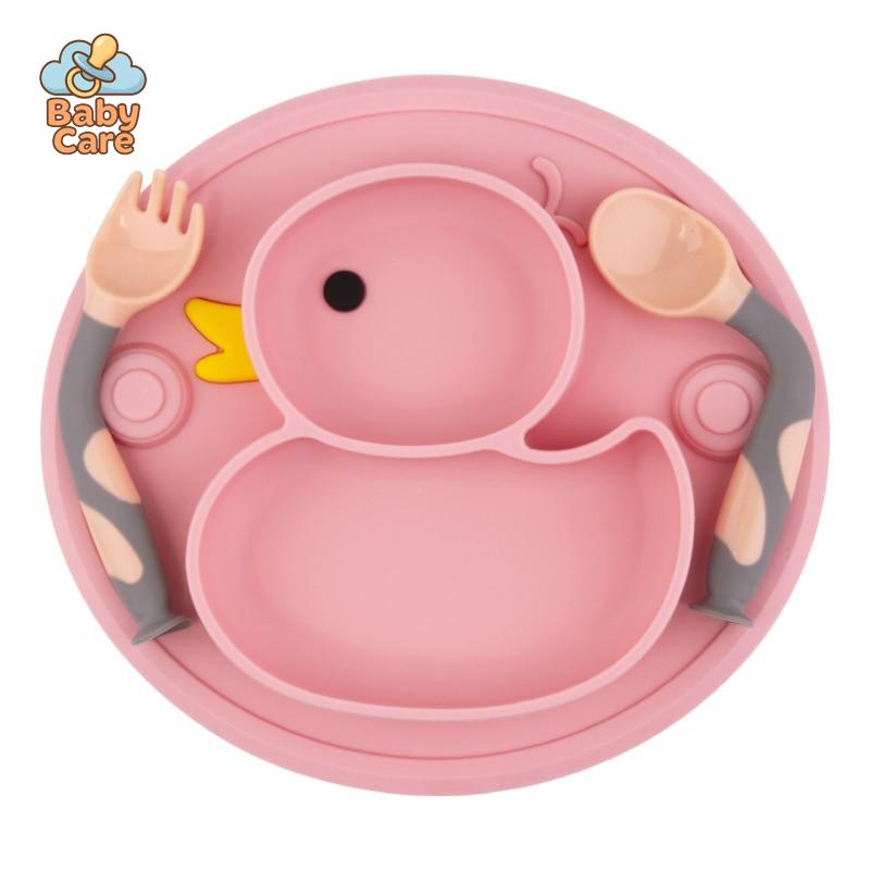 Coffret Repas Bébé en Silicone Canard |  Baby Care - photo 12