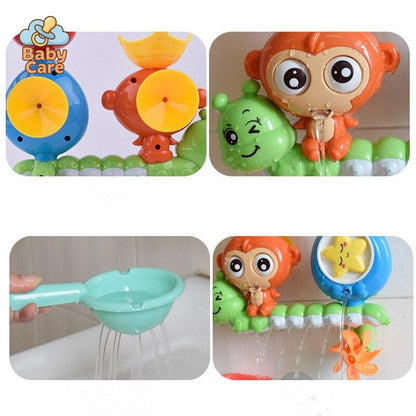 Chenille et Singe Jouet de Bain - utilisation en situation