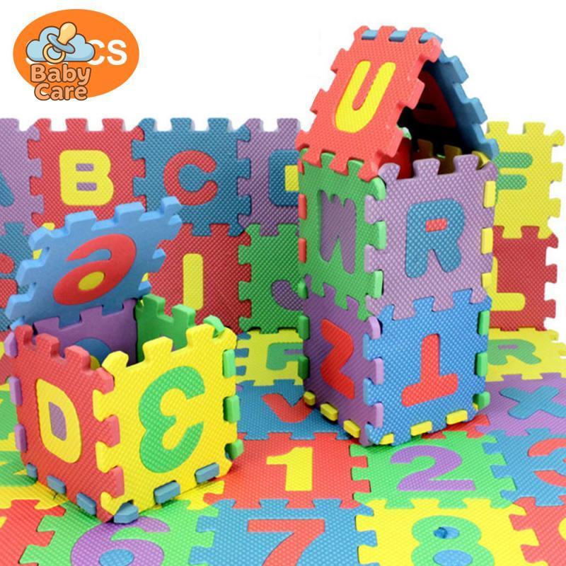 Tapis 36 Dalles Sensorielles Chiffres et Lettres - zoom sur la matière