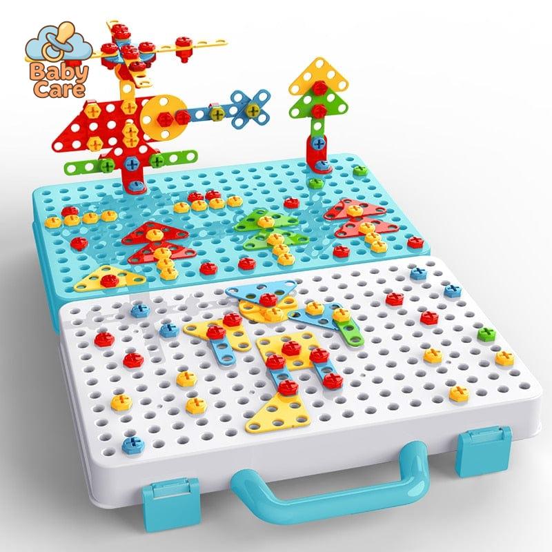 Jeu de construction électrique à visser 3D pour enfants - photo lifestyle