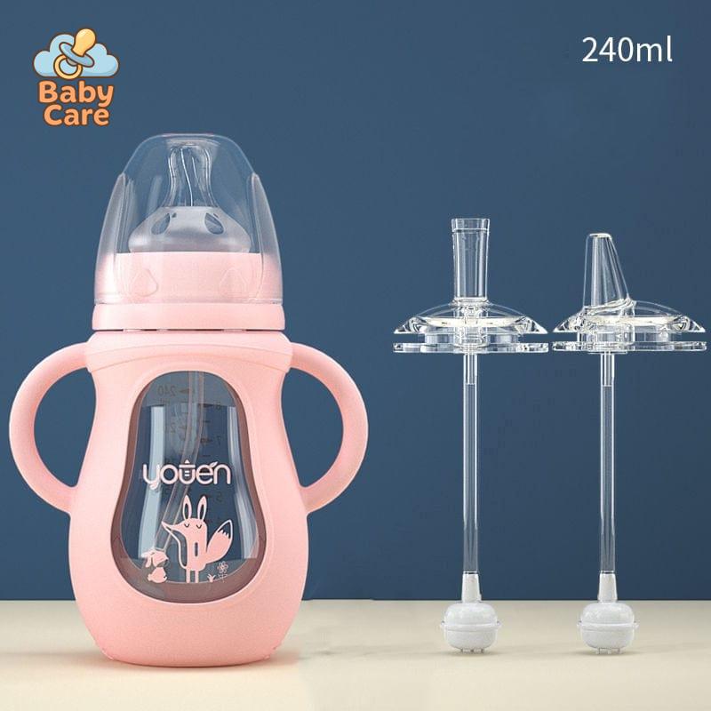 Biberon en verre protection silicone - photo 11