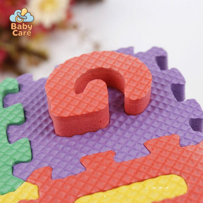 Tapis 36 Dalles Sensorielles Chiffres et Lettres - détail du produit