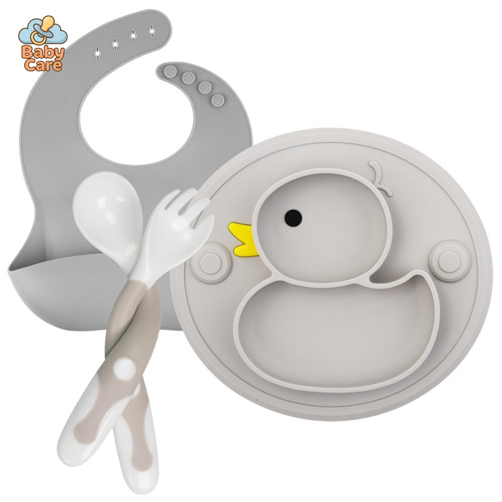 Coffret Repas Bébé en Silicone Canard |  Baby Care - photo 10