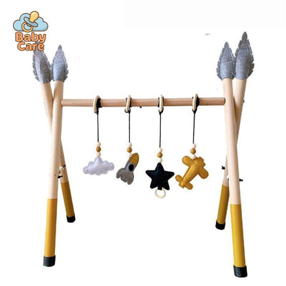 Arche d'Eveil Style Nordique en Bois - utilisation en situation