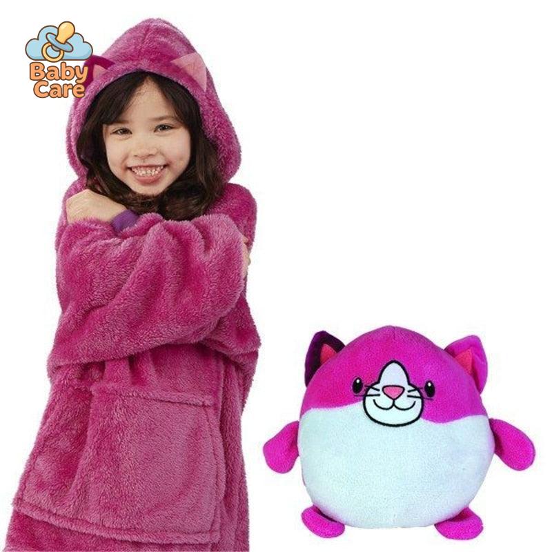 DoudouPops - Le doudou et sweat à capuche 2-en-1 - vue de profil