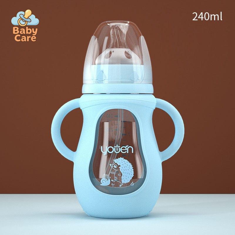 Biberon en verre protection silicone - photo 8