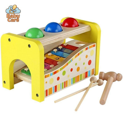 Table Musicale 2-en-1 Percussion et Xylophone - utilisation en situation