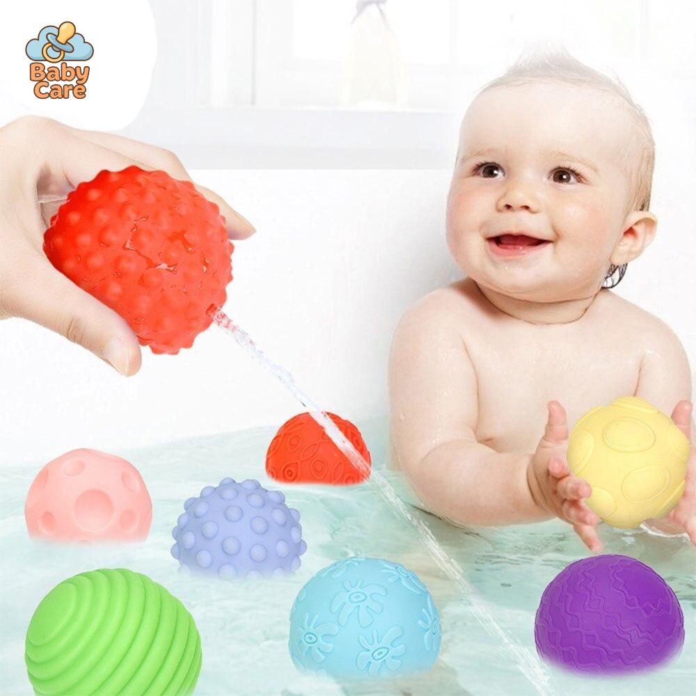 Lot de 6 Balles Sensorielles Texturées - vue de profil