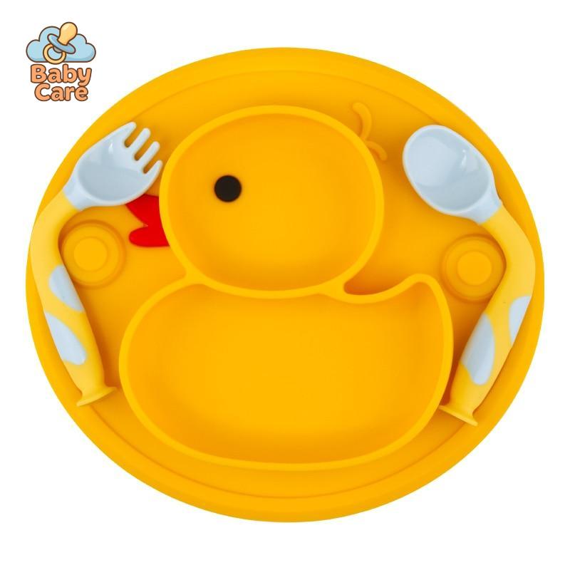 Coffret Repas Bébé en Silicone Canard |  Baby Care - photo 15