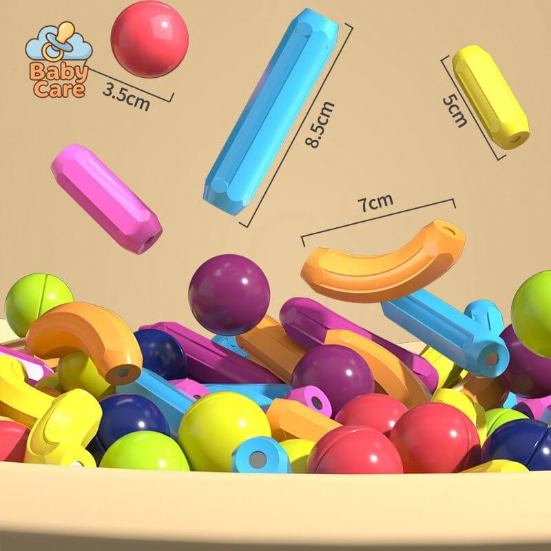 Jeu de Construction magnétique pour enfants - zoom sur la matière