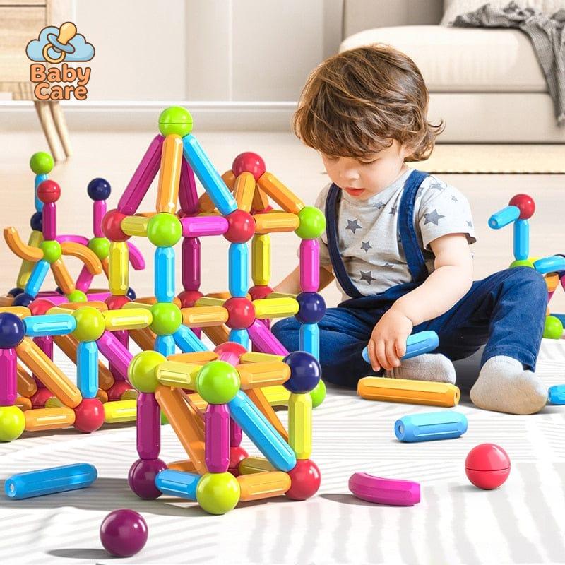 Jeu de Construction magnétique pour enfants - vue de profil