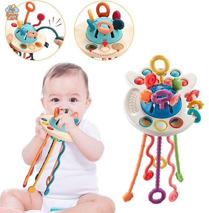 Jouet de dentition soucoupe - vue de profil