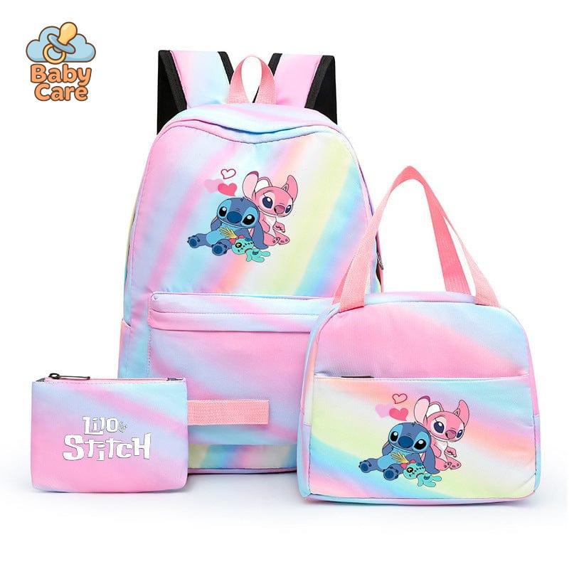 Cartable Stitch Coloré avec Boite à Lunch et Trousse - photo 36