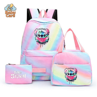 Cartable Stitch Coloré avec Boite à Lunch et Trousse - photo 30