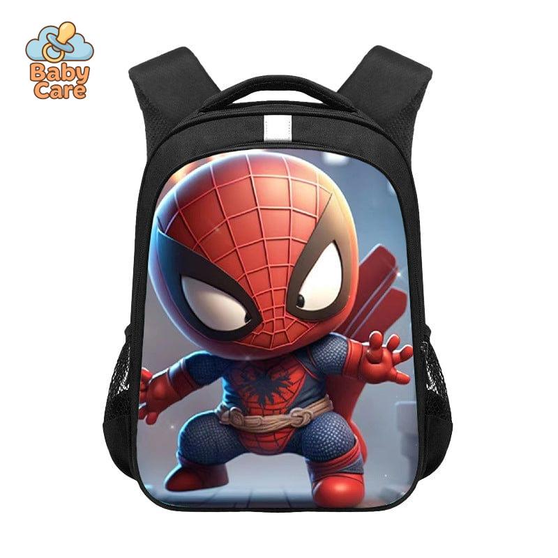 Cartable Spiderman Imprimé Mini Spiderman - zoom sur la matière