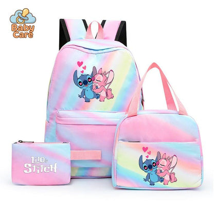 Cartable Stitch Coloré avec Boite à Lunch et Trousse - photo 37