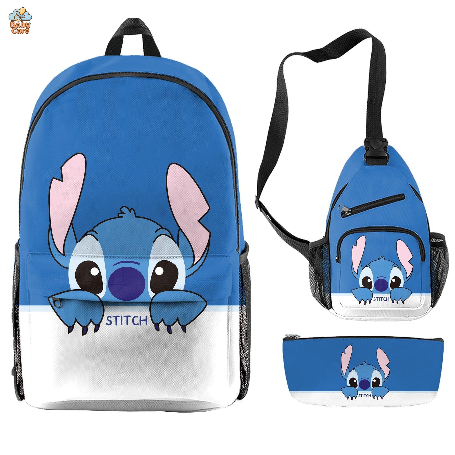 Cartable Stitch Ensemble 3 Pièces Sac et Trousse - photo 33