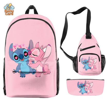 Cartable Stitch Ensemble 3 Pièces Sac et Trousse - photo 40