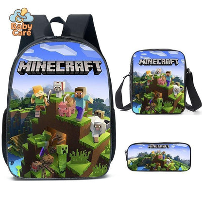 Cartable Minecraft Imprimé Jeu Vidéo - photo 9