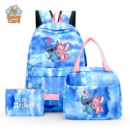 Cartable Stitch Coloré avec Boite à Lunch et Trousse - photo 40