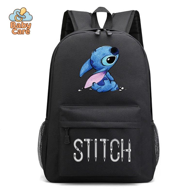 Cartable Stitch Motifs Imprimés Haute Qualité - vue de profil