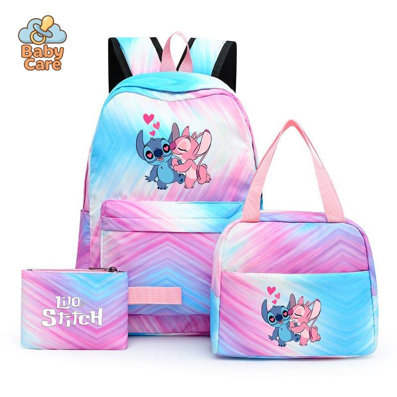Cartable Stitch Coloré avec Boite à Lunch et Trousse - photo 39