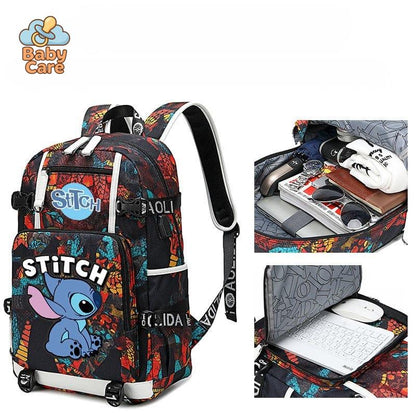 Cartable Stitch Renforcé Design Original - détail du produit