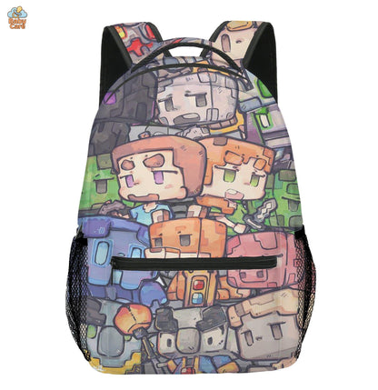 Cartable Minecraft Design Imprimé Jeu Vidéo - photo 13