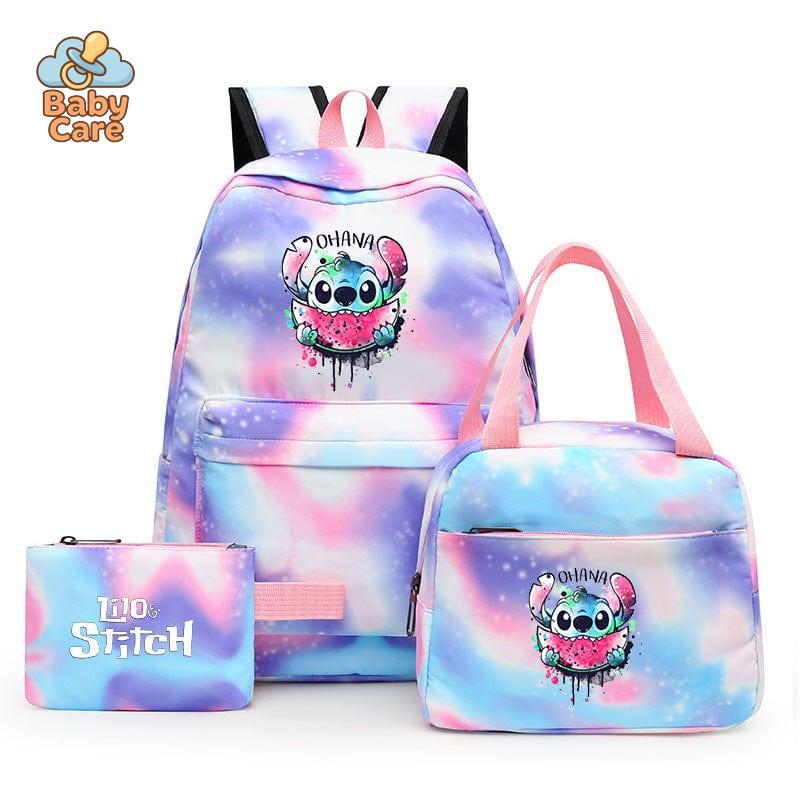 Cartable Stitch Coloré avec Boite à Lunch et Trousse - photo 31