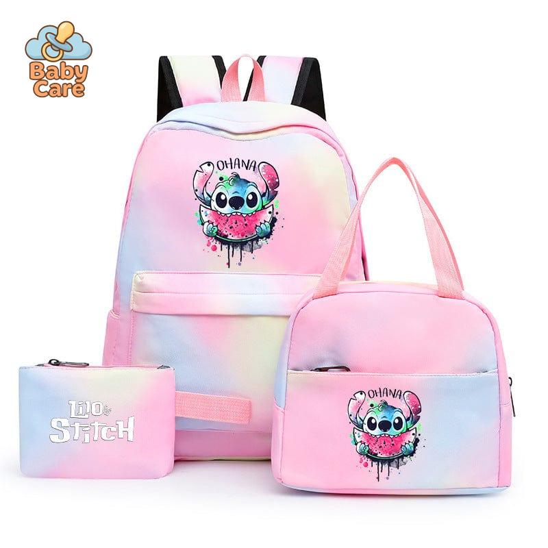 Cartable Stitch Coloré avec Boite à Lunch et Trousse - photo 32