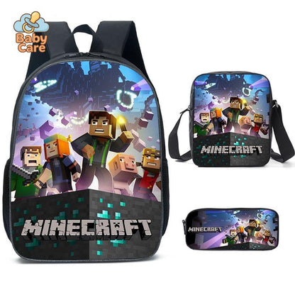 Cartable Minecraft Imprimé Jeu Vidéo - photo 10