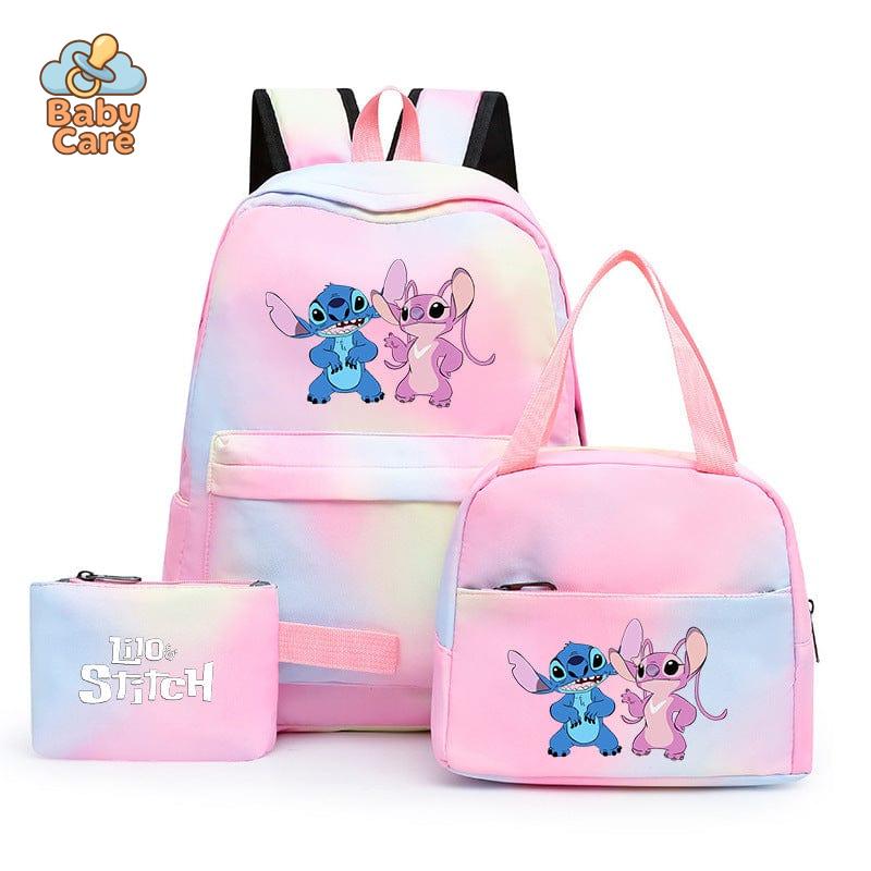 Cartable Stitch Coloré avec Boite à Lunch et Trousse - photo 24