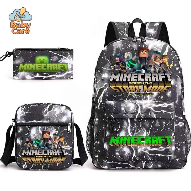 Cartable Minecraft Coloré Haute Qualité - zoom sur la matière