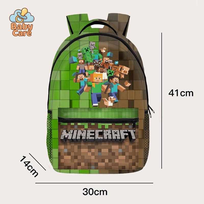 Cartable Minecraft Imprimé Intégral - zoom sur la matière