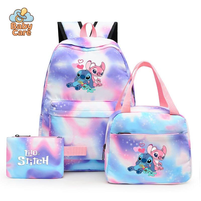 Cartable Stitch Coloré avec Boite à Lunch et Trousse - photo 35