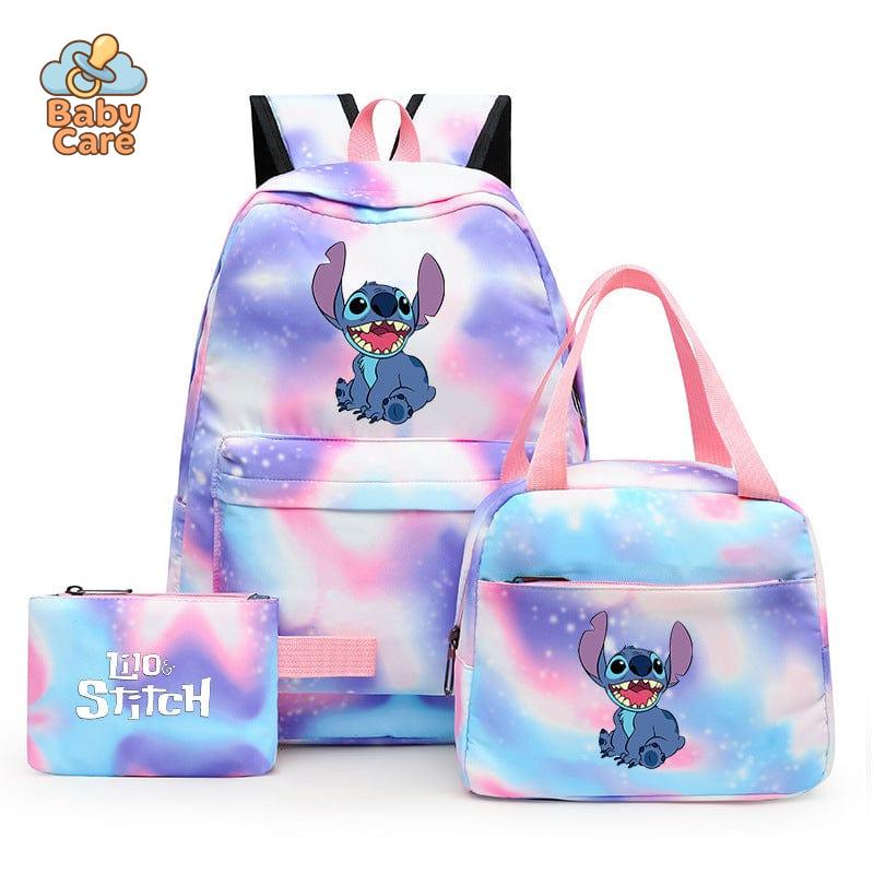 Cartable Stitch Coloré avec Boite à Lunch et Trousse - photo 19