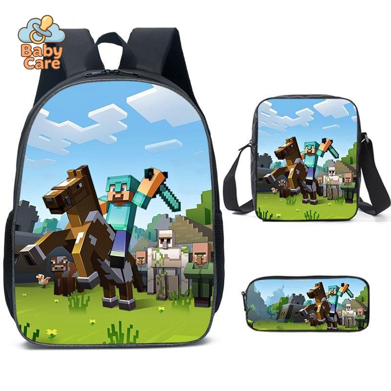 Cartable Minecraft Imprimé Jeu Vidéo - photo 20