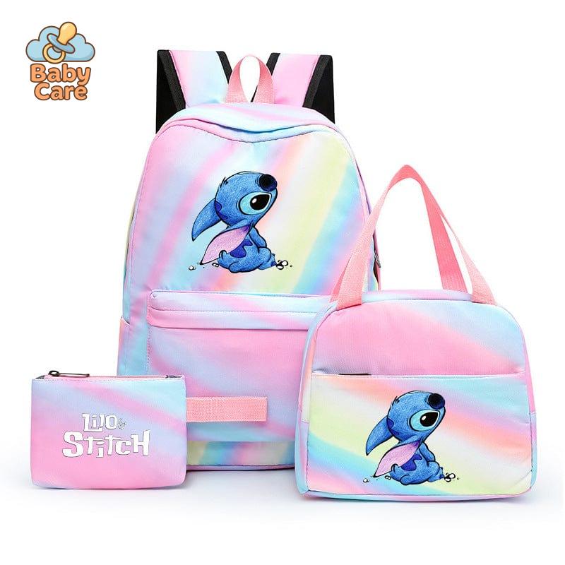 Cartable Stitch Coloré avec Boite à Lunch et Trousse - photo 16
