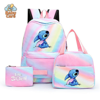 Cartable Stitch Coloré avec Boite à Lunch et Trousse - photo 16