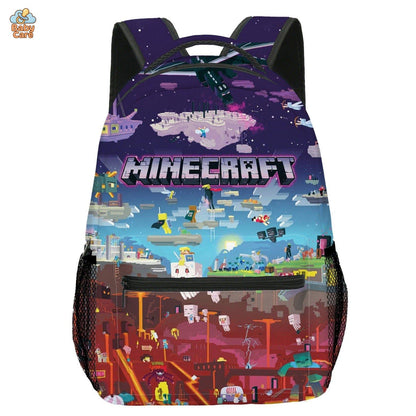 Cartable Minecraft Design Imprimé Jeu Vidéo - photo 10